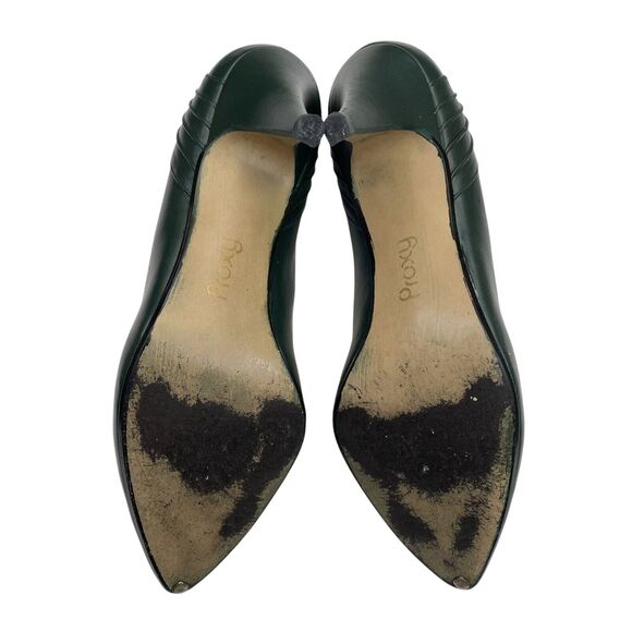 Vintage Proxy Green Leather Heels Size 7M - Picture 9 of 9